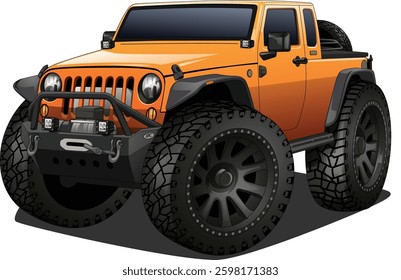Vector illustration of a powerful off-road vehicle