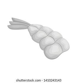 Vector illustration of prawn  and creature  sign. Set of prawn  and fresh  vector icon for stock.