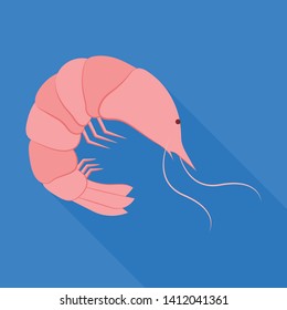 Vector illustration of prawn  and creature  symbol. Collection of prawn  and fresh  vector icon for stock.