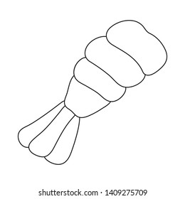 Vector illustration of prawn and raw  symbol. Collection of prawn and luxury stock vector illustration.