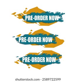vector illustration for pre order sign background