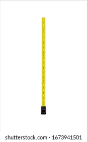 vector illustration of a precision centimeter ruler