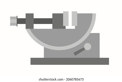 Vector illustration of precision sine bar vice