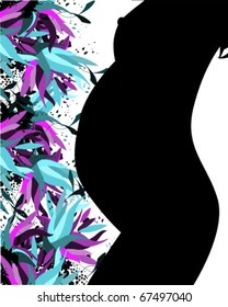 vector illustration of  pregnancy