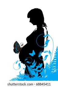 vector illustration of pregnancy