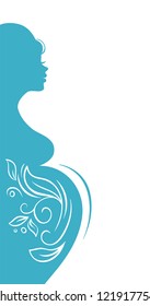 Vector illustration of pregnant