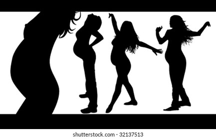 vector illustration of pregnant