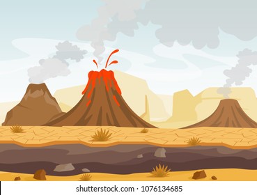 火山 マグマ のイラスト素材 画像 ベクター画像 Shutterstock