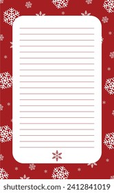 Vector illustration Pre-made stationary template for notes editable template