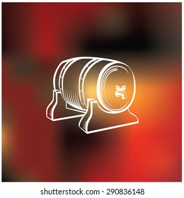 Vector illustration of a premium beer background