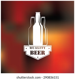 Vector illustration of a premium beer background