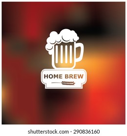 Vector illustration of a premium beer background