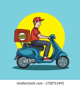 vector illustration of premium delivery