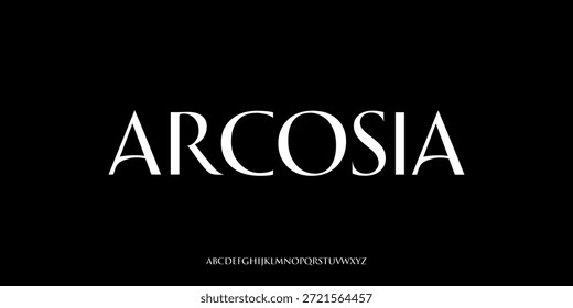 A vector illustration of a premium serif typeface with a formal and artistic character. Perfect for corporate branding, exclusive logos, and product packaging.
