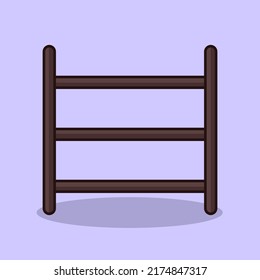 Vector illustration of premium shoe rack and sandals