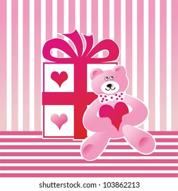 Vector illustration of present
