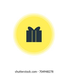 Vector Illustration Of Present Icon. Beautiful Online Element Also Can Be Used As Gift Element.