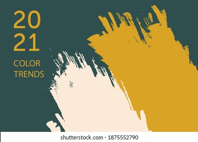 Ilustración vectorial con presentación de las tendencias de color en 2021. Tendencias de color 2021 del nuevo año-2003.