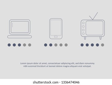 Vector illustration for presentation, statistics report, website banner