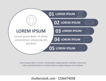 Vector illustration for presentation, statistics report, website banner