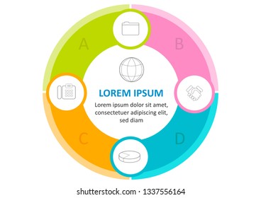 Vector illustration for presentation, statistics report, website banner