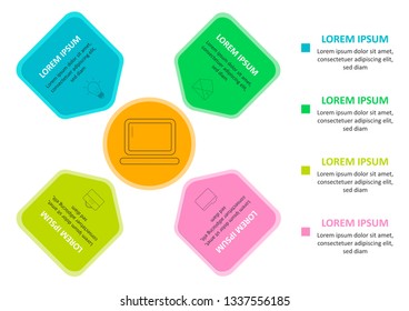 Vector illustration for presentation, statistics report, website banner