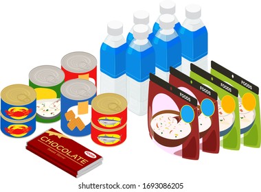 Vector illustration of preserved foods #02