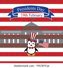 The vector illustration "Presidents Day. Banner for USA Presidents Day Holiday