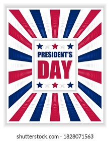 Vector illustration for President's Day celebration. Perfect for any use.
