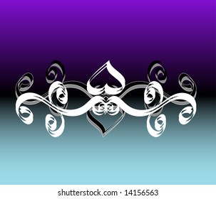 Vector illustration of a pretty frame
