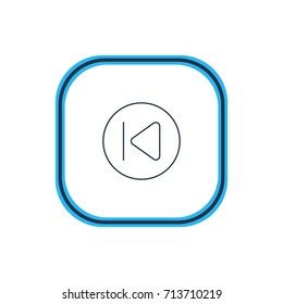 Vector Illustration Of Previous Outline. Beautiful Melody Element Also Can Be Used As Preceding Element.