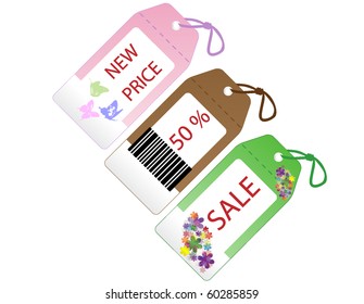 Vector illustration of price tag