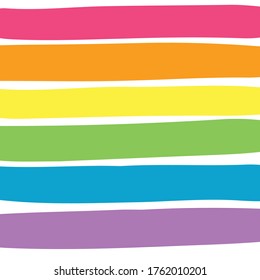 Vector illustration for pride month event celebration. Rainbow pride flag.
