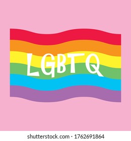 Ilustración vectorial para la celebración del mes del Orgullo. Concepto LGBT.
