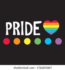Vector illustration for Pride month event celebration. LGBT concept.