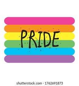 Vector illustration for Pride month event celebration. LGBT concept.