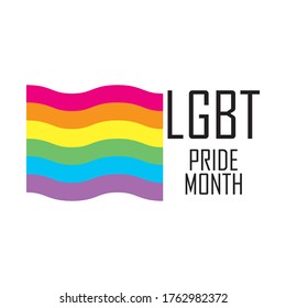 Vector illustration for Pride month event celebration. LGBT concept.