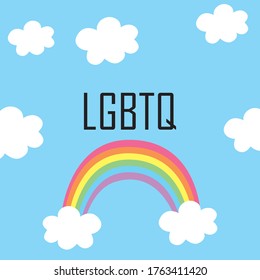 Vector illustration for Pride month event celebration. LGBT concept.