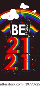 
Vector illustration. Pride Poster Layout