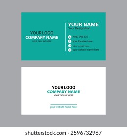  Vector illustration print template,Futuristic business card design,creative business card,horizontal simple clean template vector design.

