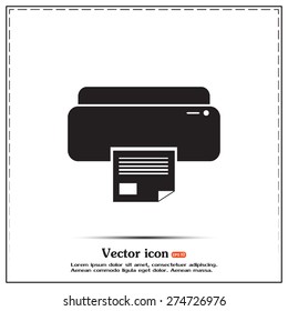 Vector illustration of a printer
