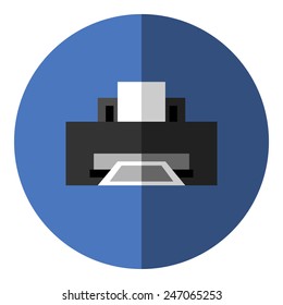 Vector illustration of a printer icon