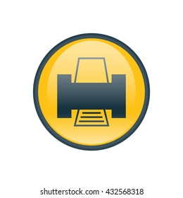 Vector illustration of printer icon