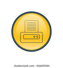 Vector illustration of printer icon