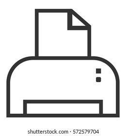 Vector Illustration of Printer Icon Black
