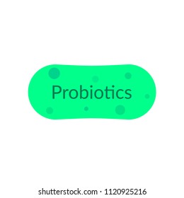 Vector illustration of probiotics