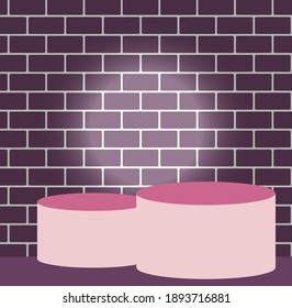 Vector illustration of a product display graphics