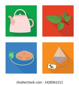 Vector illustration of product and organic icon. Collection of product and floral stock vector illustration.