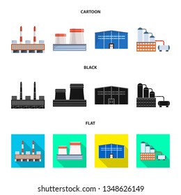 Vector illustration of production and structure icon. Set of production and technology vector icon for stock.