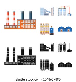 Vector illustration of production and structure icon. Set of production and technology vector icon for stock.